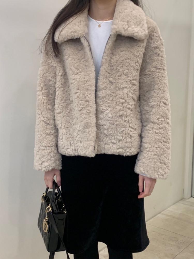 [MUNIATE] 재진행 ounce 온스 푸들 퍼 무스탕 자켓