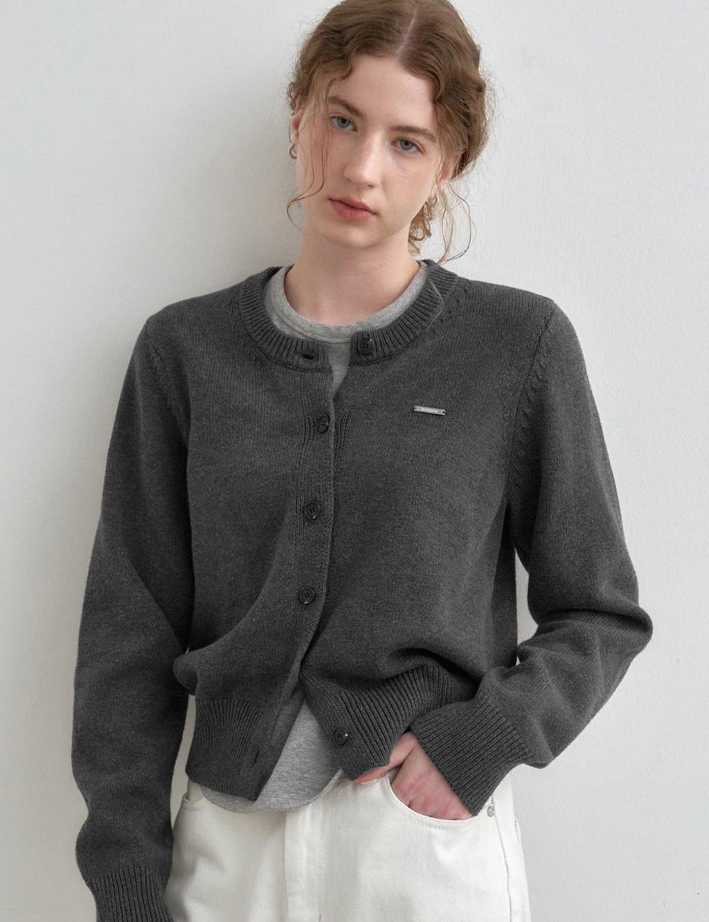 [11/14 예약배송] 소프트 코튼 라운드넥 가디건 MDCD053_5 Colors