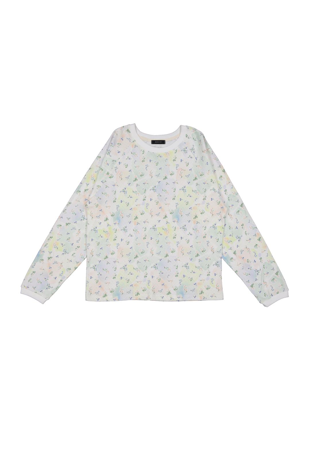 [3월 25일 예약배송]Soft Flower Raglan Tee (cream)