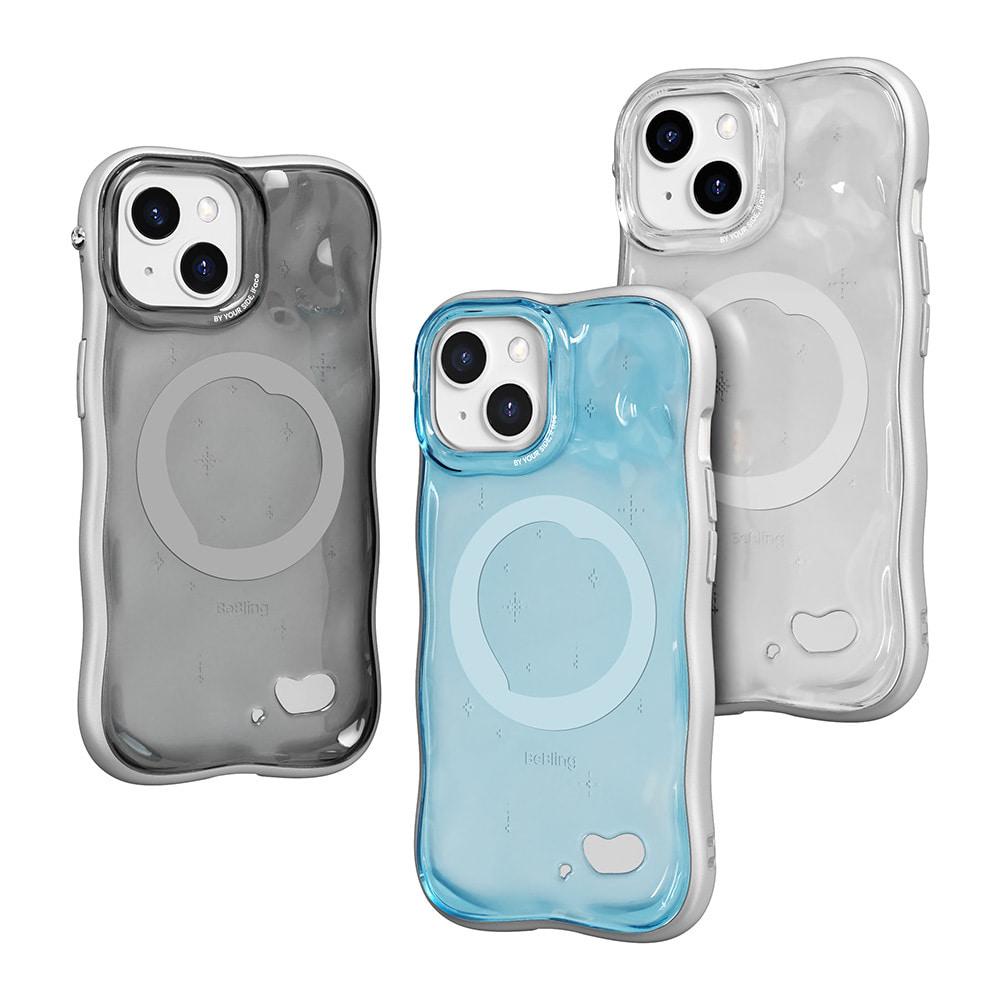 비블링2 아이폰15/14/13 물결 웨이브 케이스