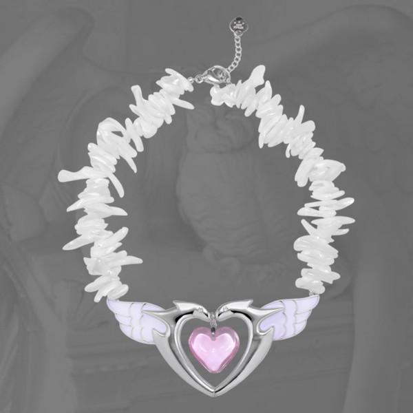 Dragon heart pearl necklace