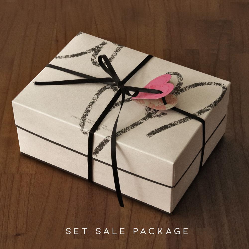 SETsale 하트상자+리본+태그 50매