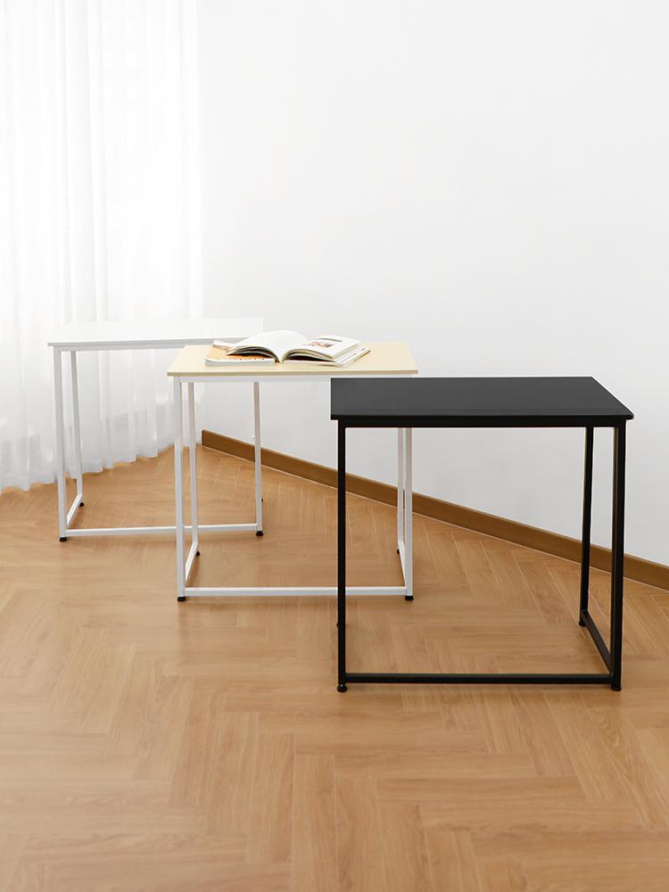 바네스데코 다용도 철제 간이 소파 사이드 폴딩 접이식 테이블 3컬러 75cm