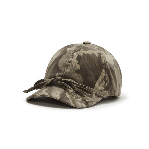 [NEW-10%] BASIC BALL CAP_RIBBON_CAMO KHAKI