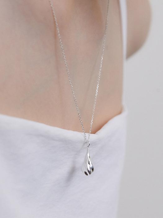 [Silver925]Twist Drop Necklace