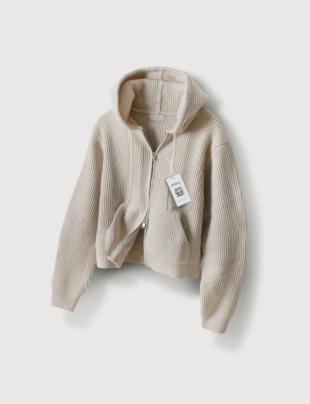 [MIS] 니쥬 크롭 후드집업 니트