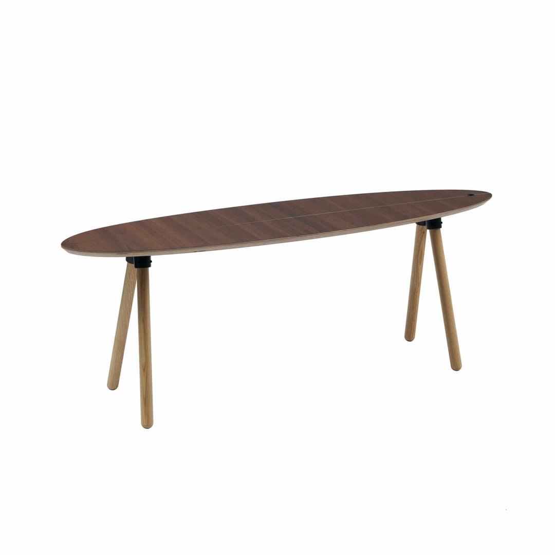 SURF TABLE - egg walnut