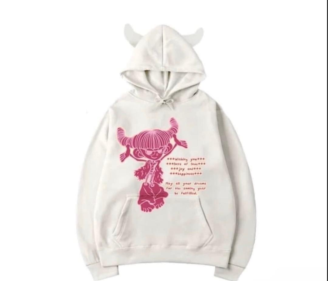 하이호체리 뿔 후드티 핑크 | 후루츠패밀리