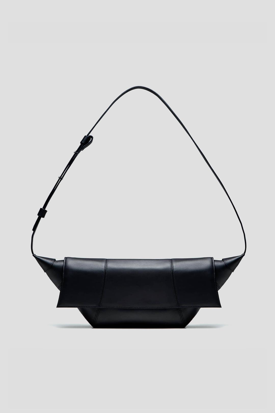 (예약배송)SMALL PALACE LEATHER HOBO BAG - BLACK