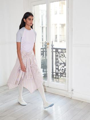 Shirt skirt - Jacquard