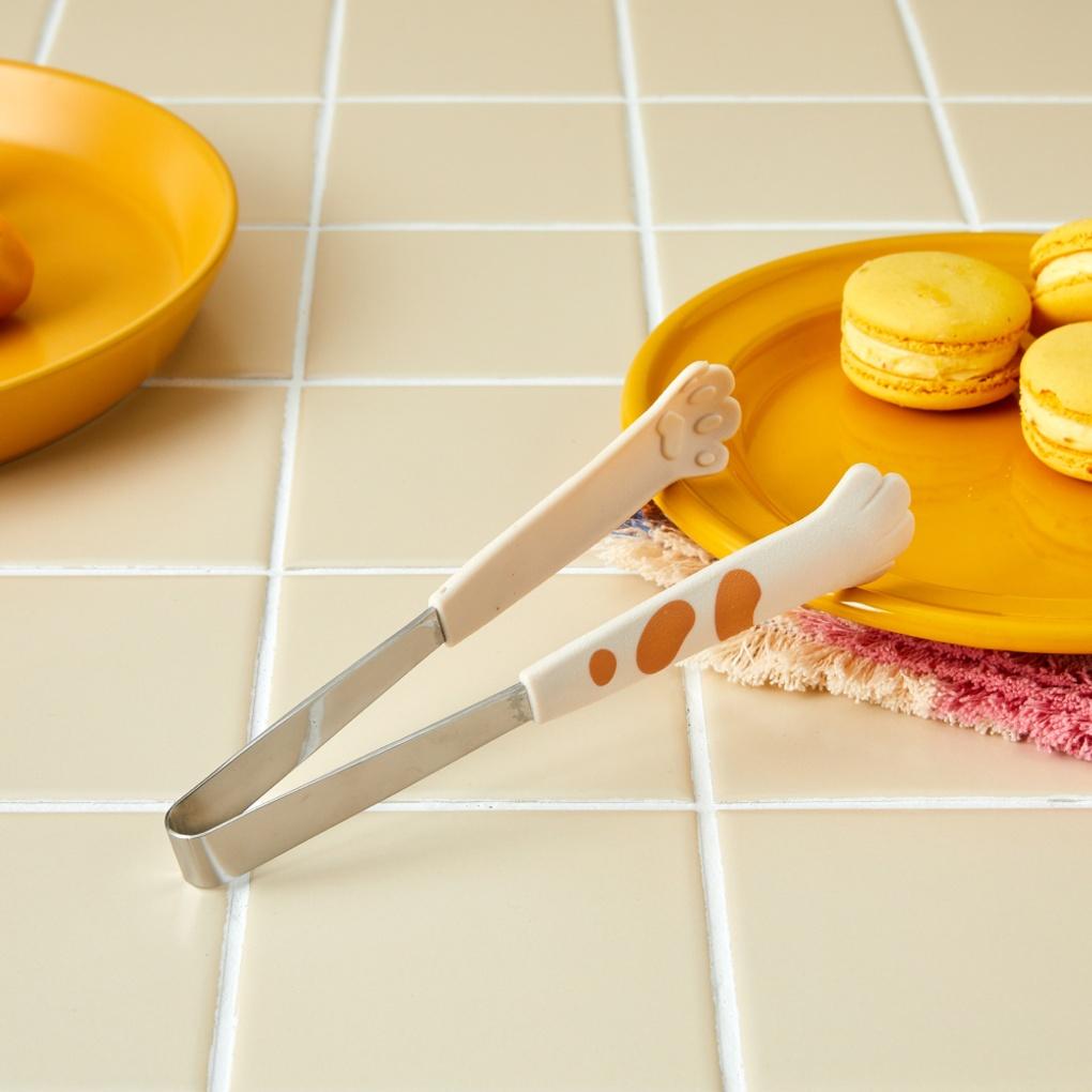 L 뚱냥이 발모양 집게 아이보리 S 18.5_NK2824001