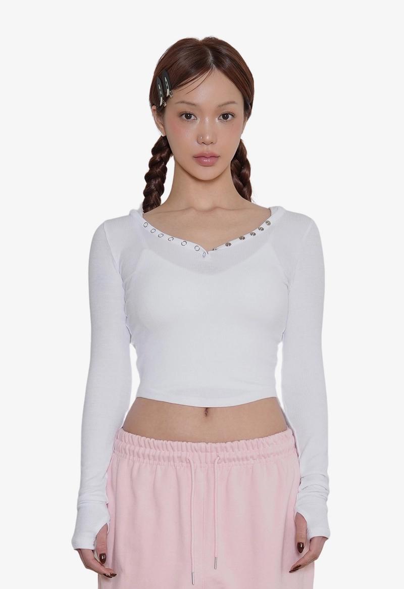 콘치웨어 - 골지 스냅 후디 (3colors)