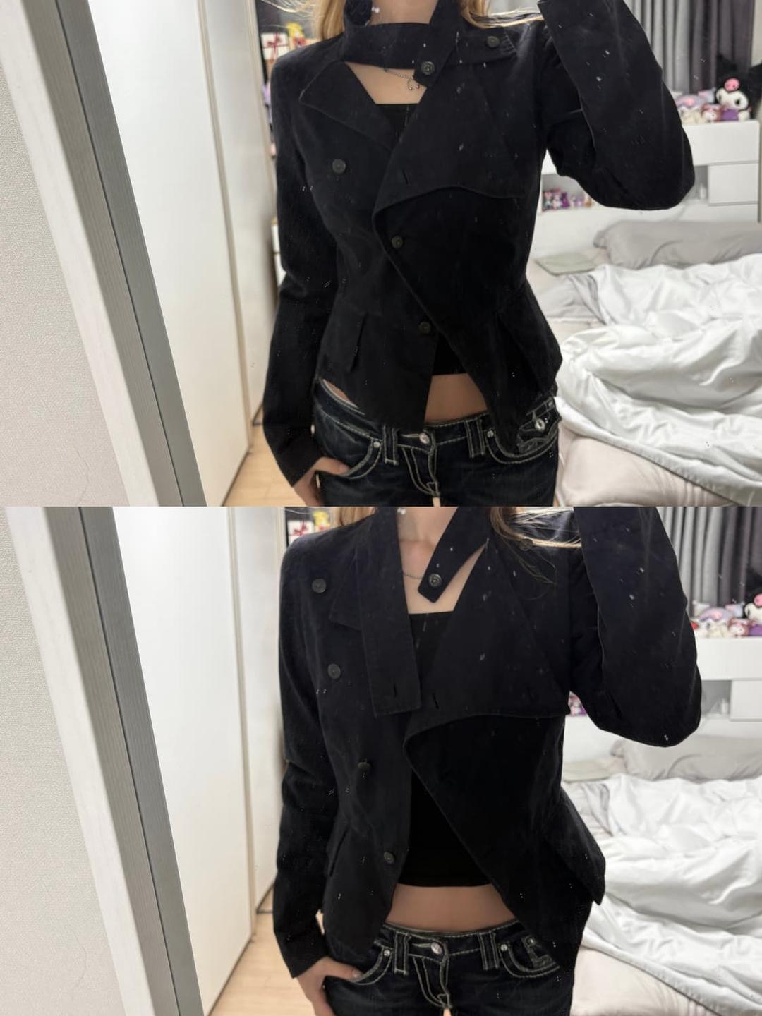 비비안웨스트우드 앵글로마니아 사선 코튼 자켓 | 후루츠패밀리