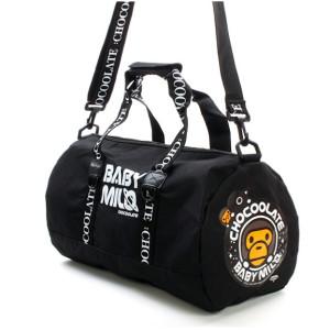 일본잡지부록 베이프 마일로 원통백 / 스포츠백