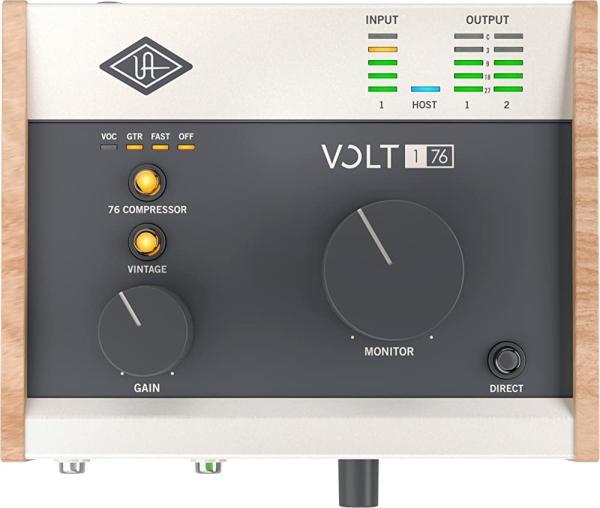 UA Volt 176 USB 오디오 인터페이스, 녹음, 팟캐스트 및 스트리밍을 위한 필수 오디오 소프트웨어(4000달러 UAD 플러그인을 포함)