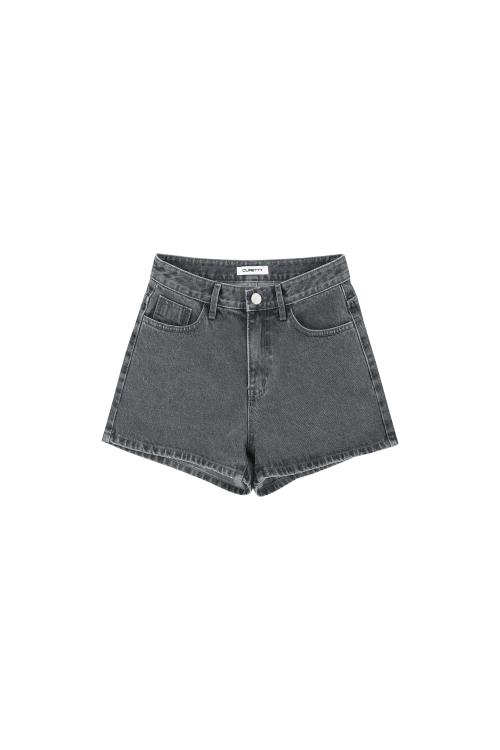 C GREY WASHING DENIM SHORTS_GREY