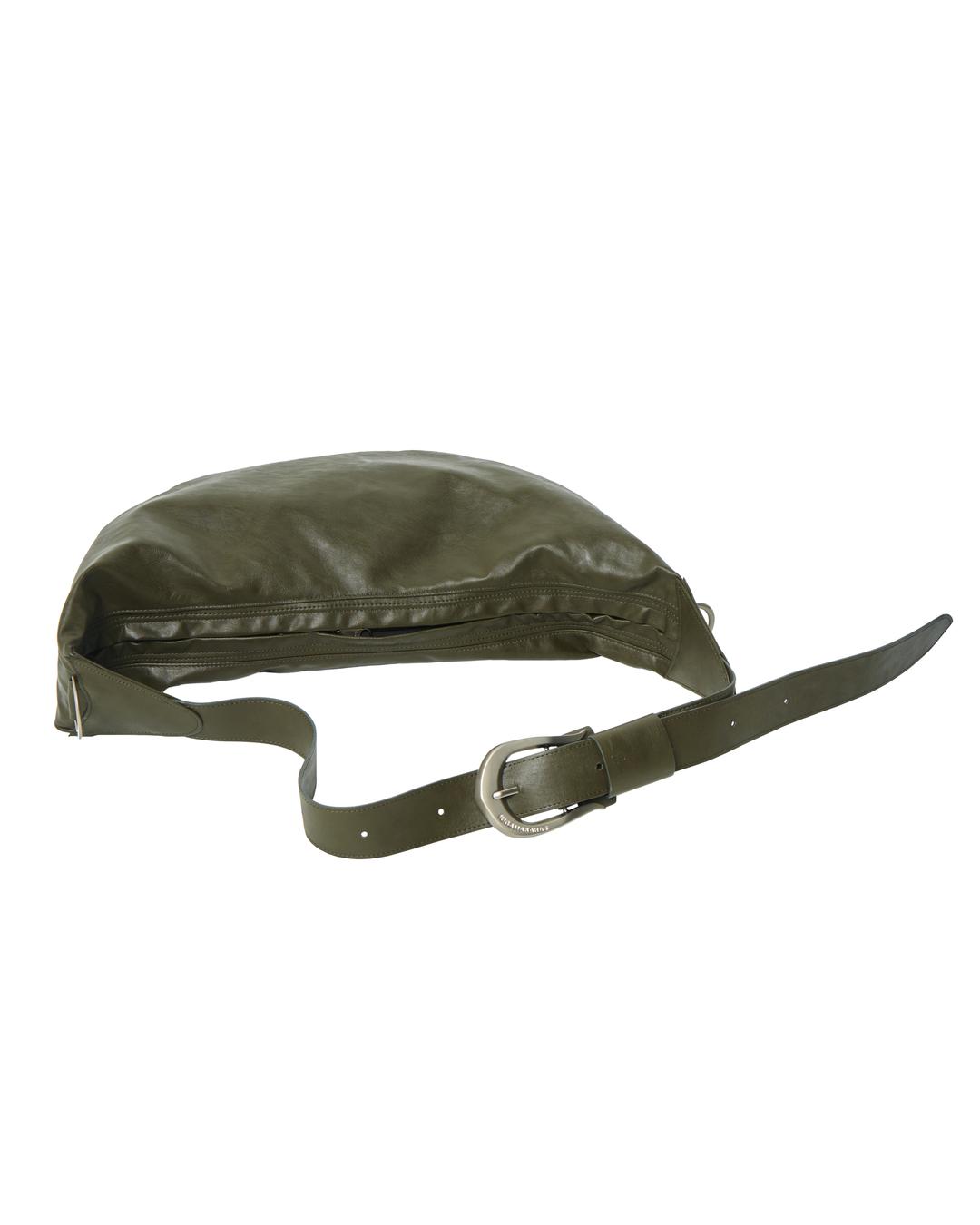H-Buckle Banana Leather Bag (khaki)