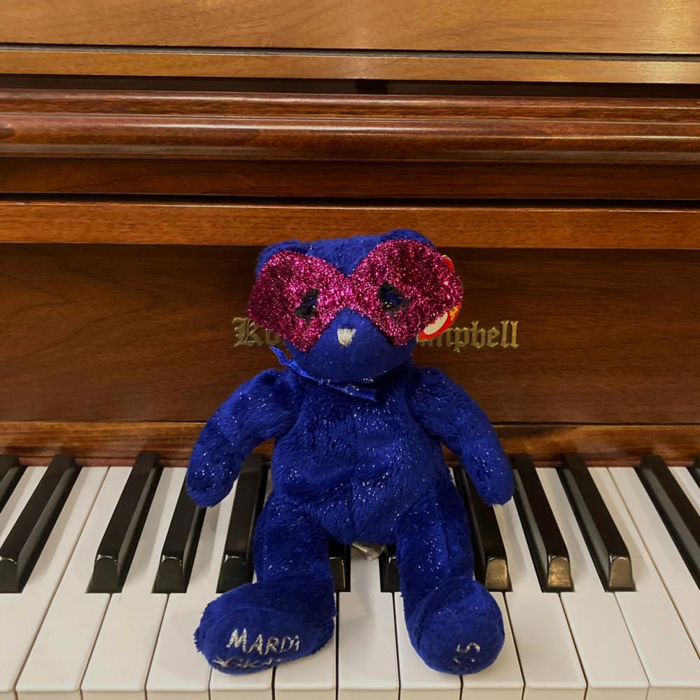 티와이베어 중형 빈티지인형 Mardi Gras