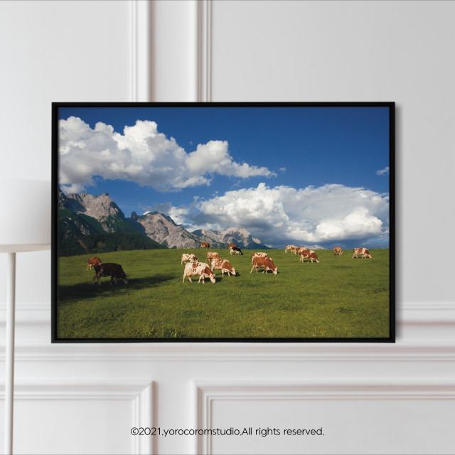 grassland add 빈티지감성 초원 목장 포스터 액자 풍경 자연 사진포스터