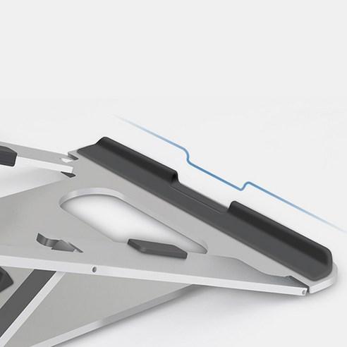 소이믹스 알루미늄 각도조절 노트북 맥북 거치대 SOME1X, 실버