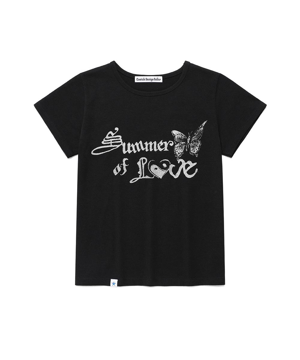 W SOL SS TEE[BLACK]