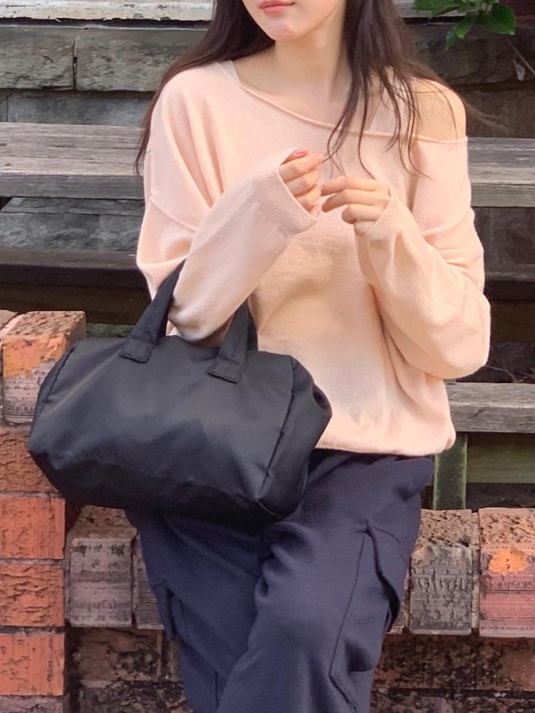 쿠폰(전체당일) 베르가못 디어보트넥 니트