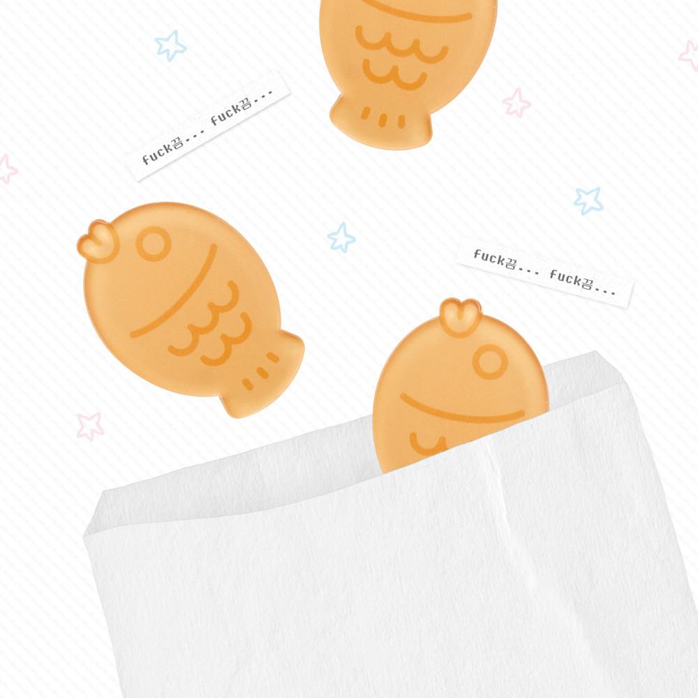 입술 붕어빵 머리핀&브로치