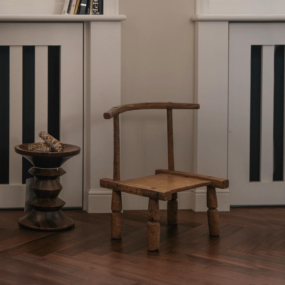 Petit Tabouret Baoul 아프리카 빈티지체어 No.01