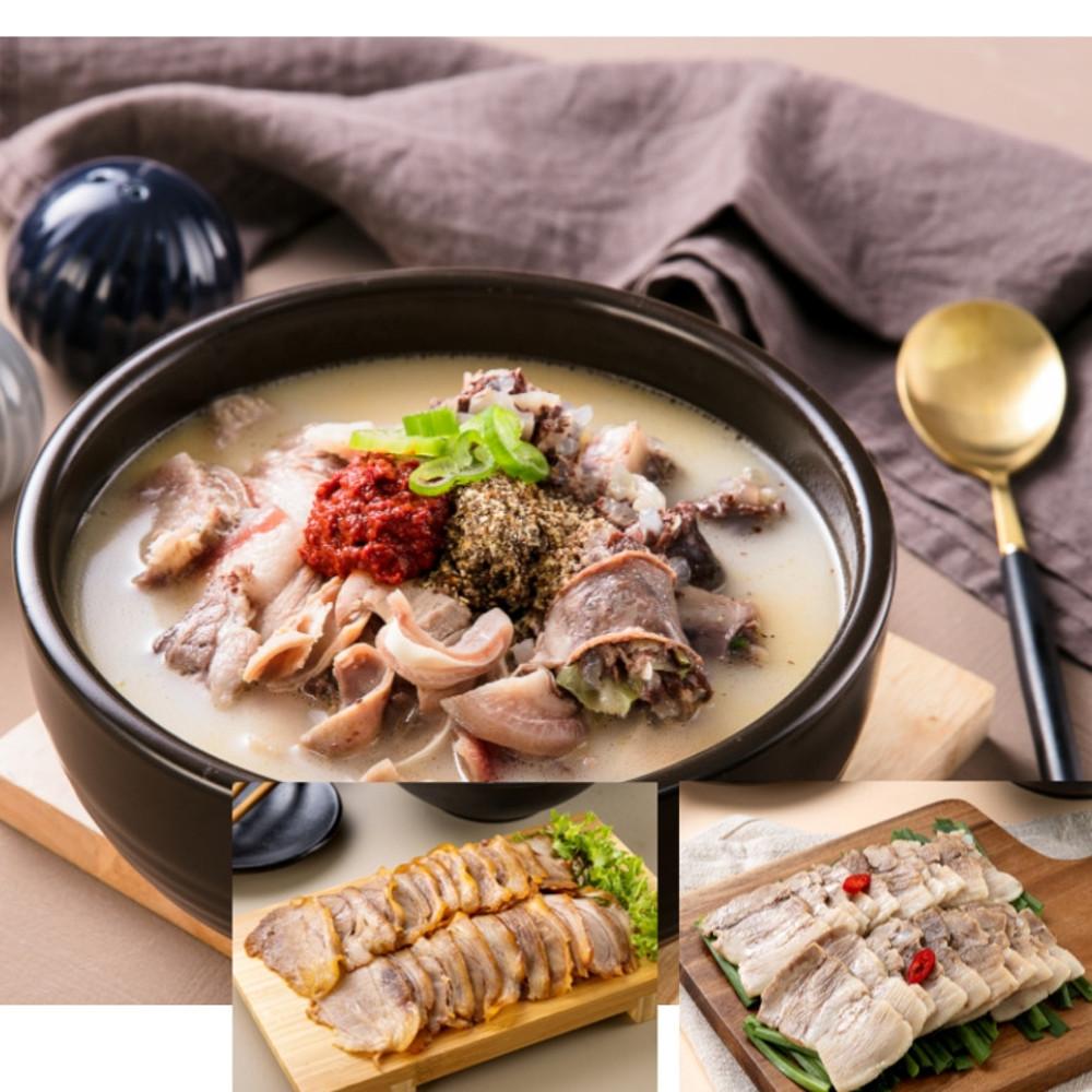 보쌈 주는 토종 순대국밥 650g 리얼 토종순대국 정식 수육 돼지국밥 사골육수 순댓국