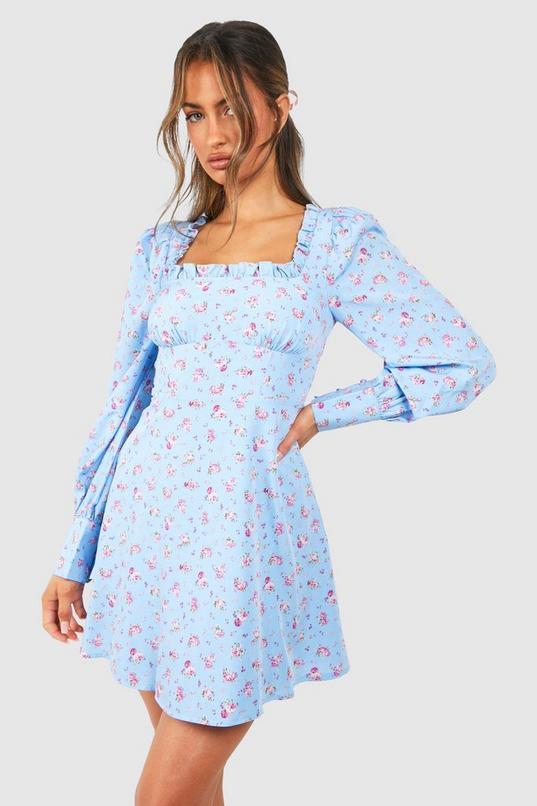 Ditsy Corset Milkmaid Mini Dress