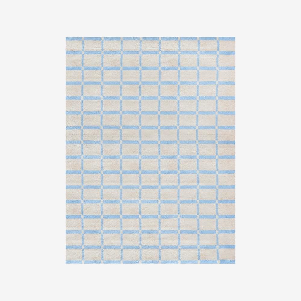 [29cm 단독] 프렌치 타일-블루베리 러그 (3 sizes)