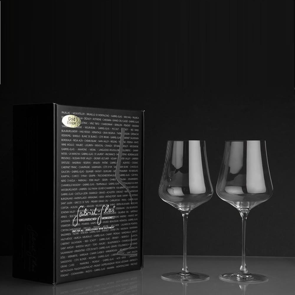 가브리엘 와인잔 골드 에디션 2P 글라스 선물 세트