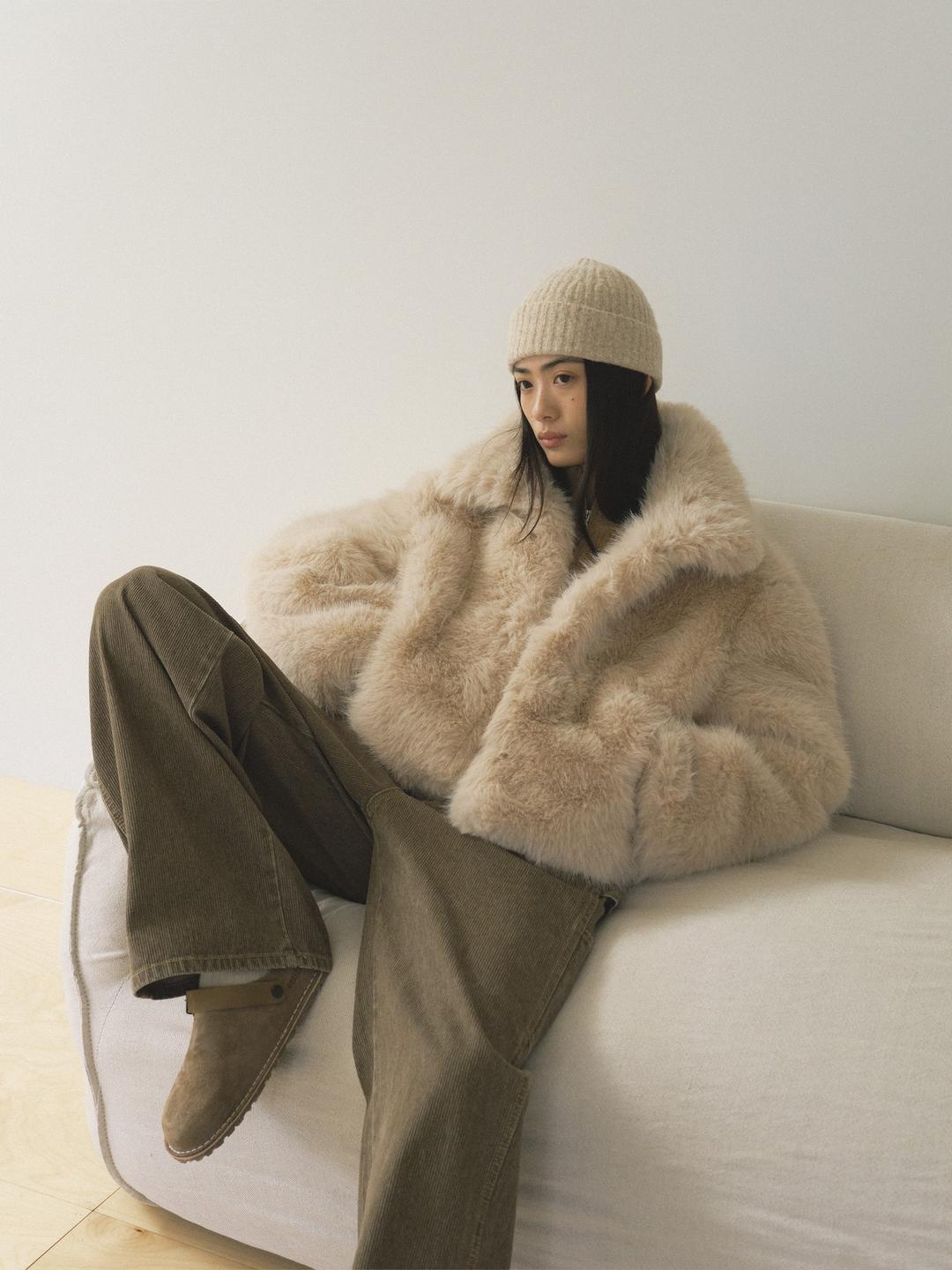 클래식 포퍼 재킷 - 베이지