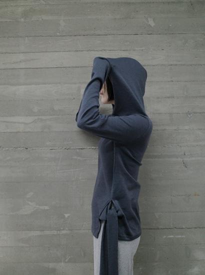 사이드 타이 후드 티 (3c)