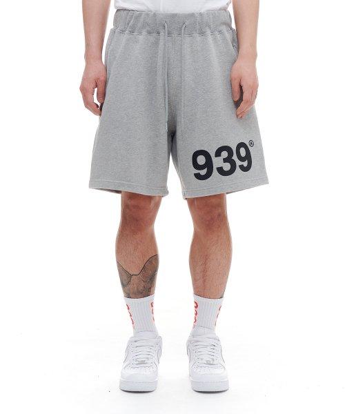 939 LOGO SWEAT SHORTS (GRAY)