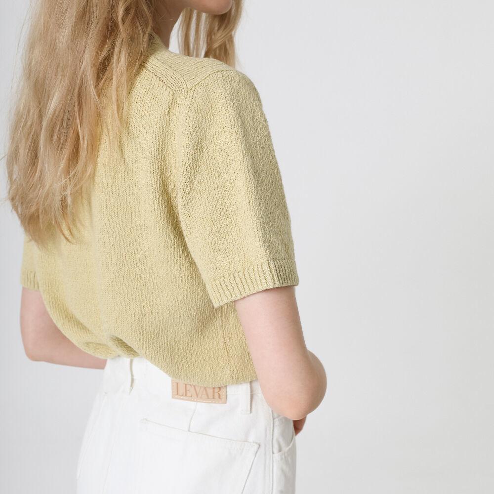 [레드벨벳 슬기님 착용] Half-sleeve Boucle Knit Top - 5colors