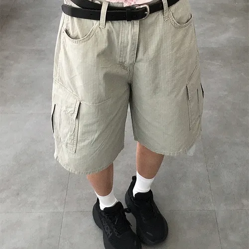 버뮤다 팬츠🤍 summer bio bermuda cargo pants