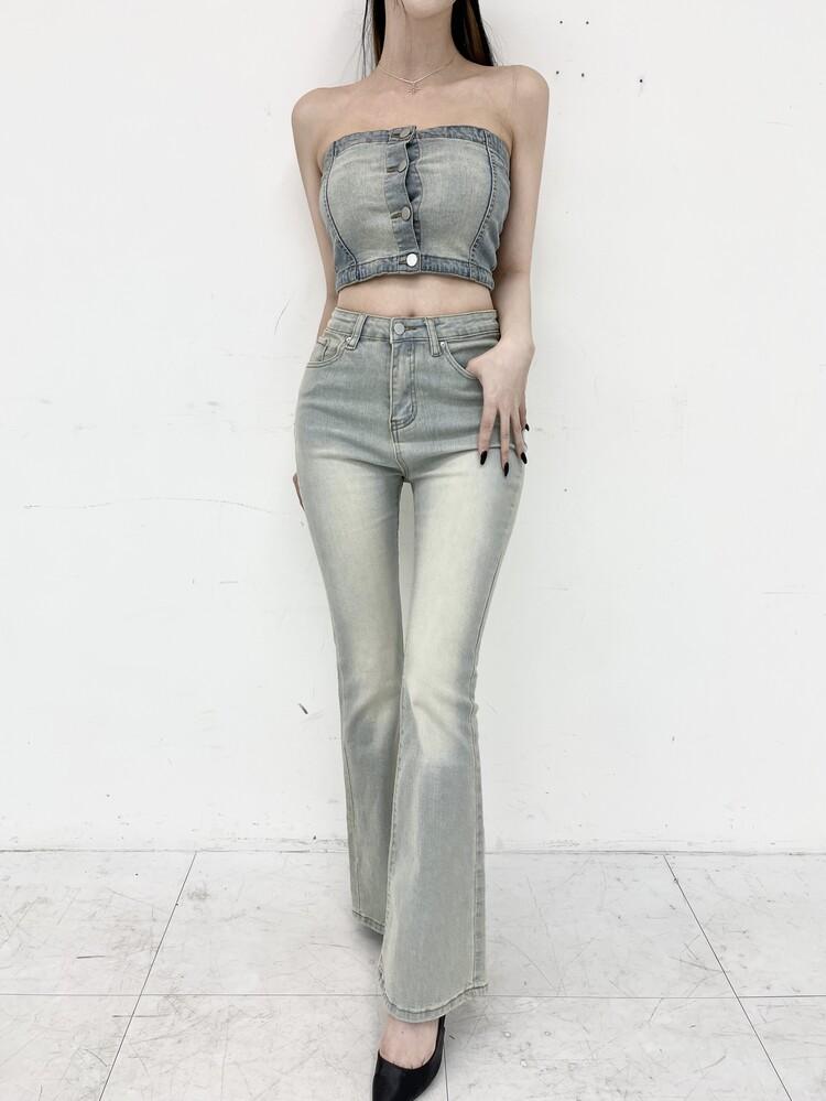 서우 805. Real washing denim boots cut pt