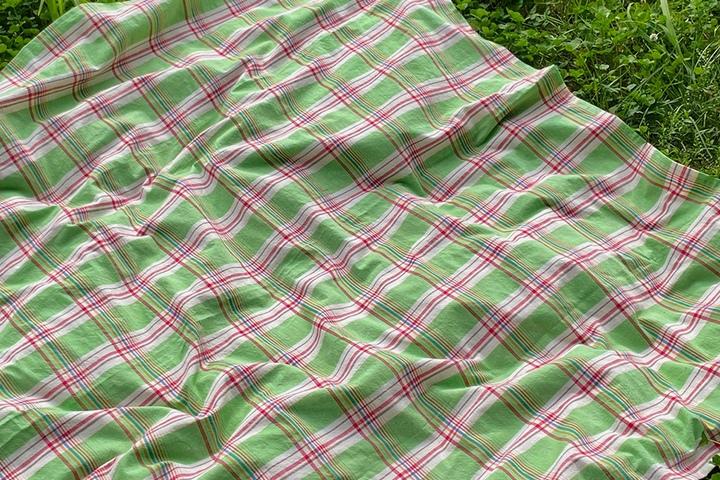 빈티지 체크식탁보 레트로 테이블보 피크닉매트-1color 3size