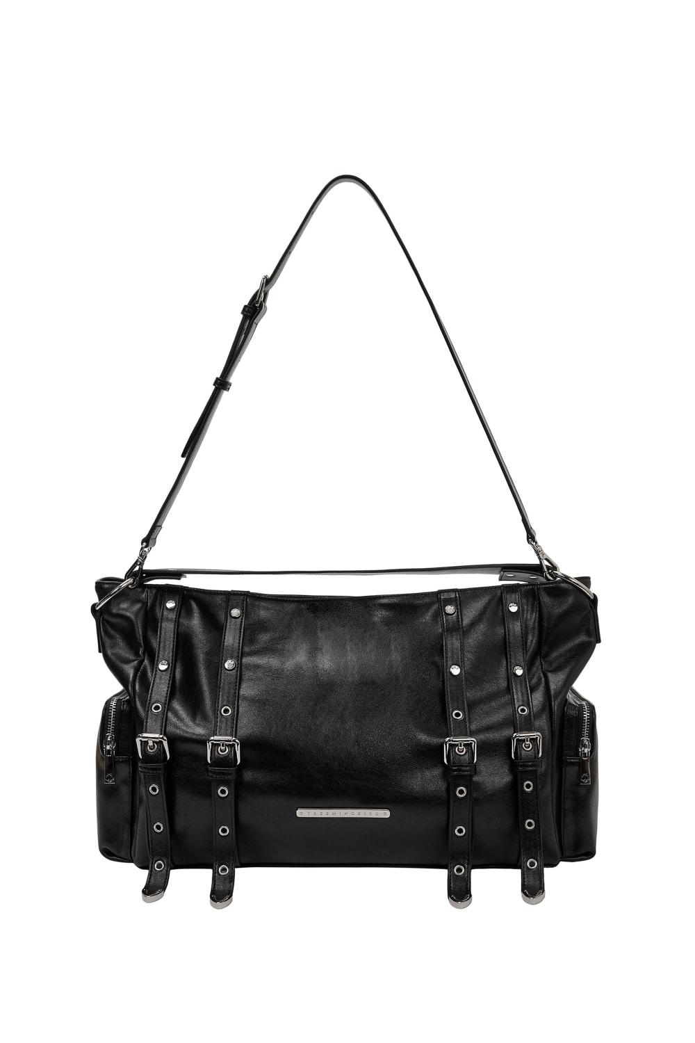 Maxi Stud Shoulder Bag [ Black ]