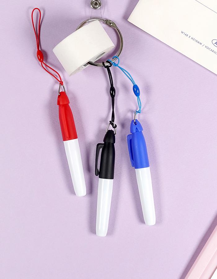 미니 고리 네임펜 3color