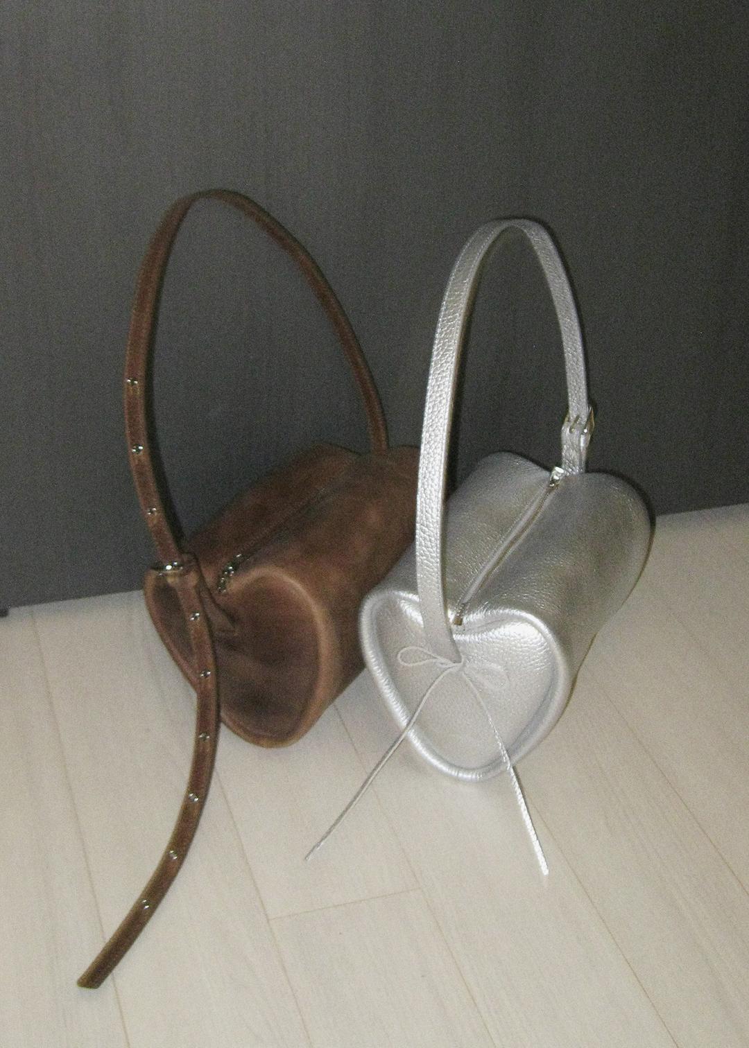 [러블리잡화템]EYELET HEART BAG (VINTAGE WASHED BROWN)