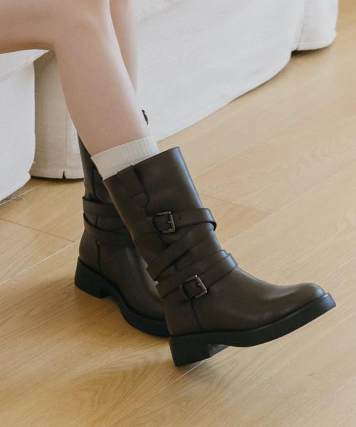 바이커 버클 부츠 EBAL157724