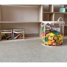 Amoo 아무정리함 뚜껑형 투명 장난감정리함 빨래 정리 장난감 바구니 레고 수납함