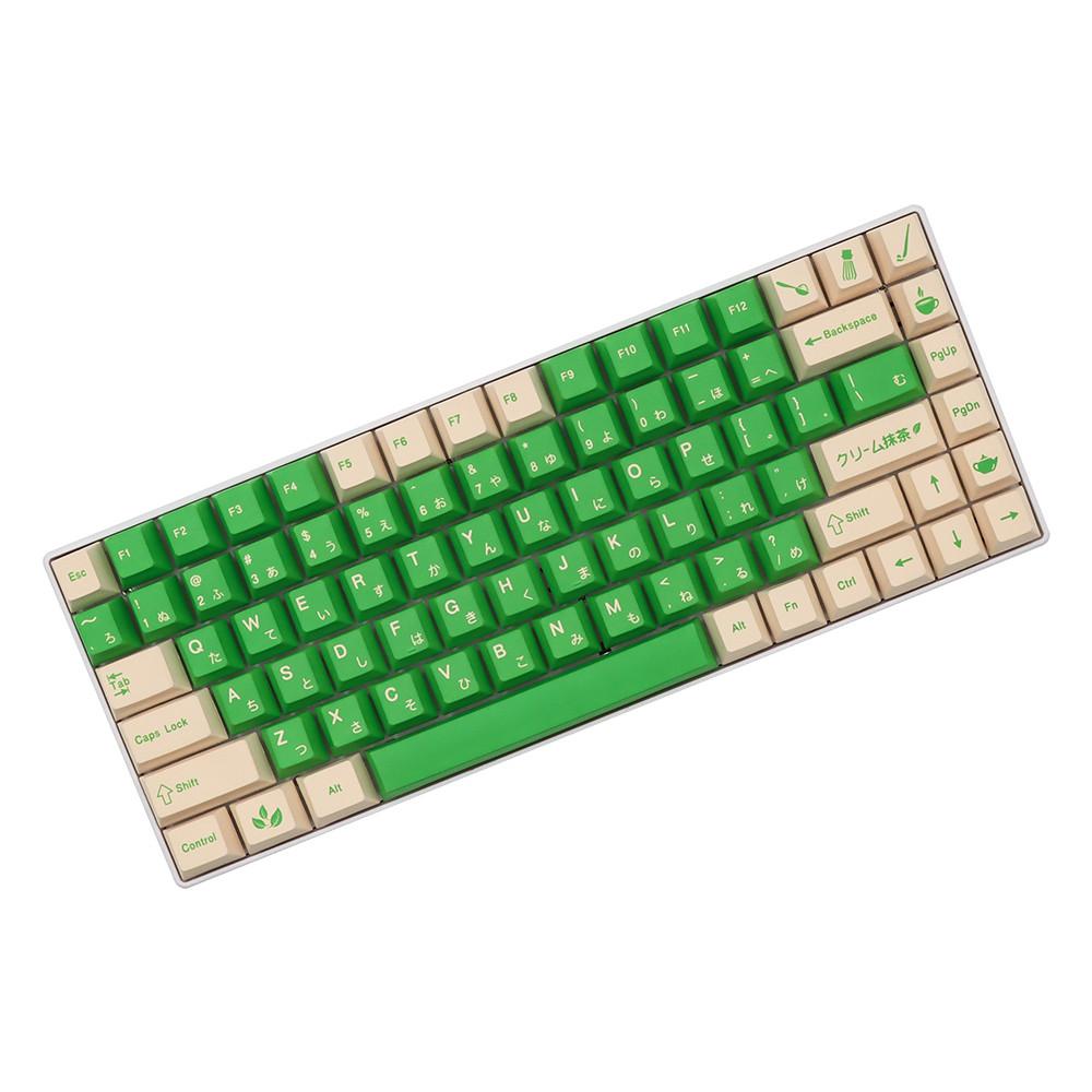 크림마차 그림 cream matcha 체리 PBT 키캡 한성 레오폴드 필코