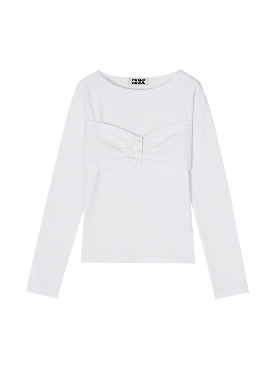 RIBBON BUTTON TOP_WHITE