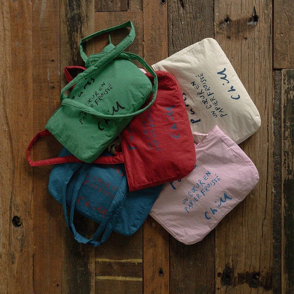 Paper Heart Puffer Bag (5color)