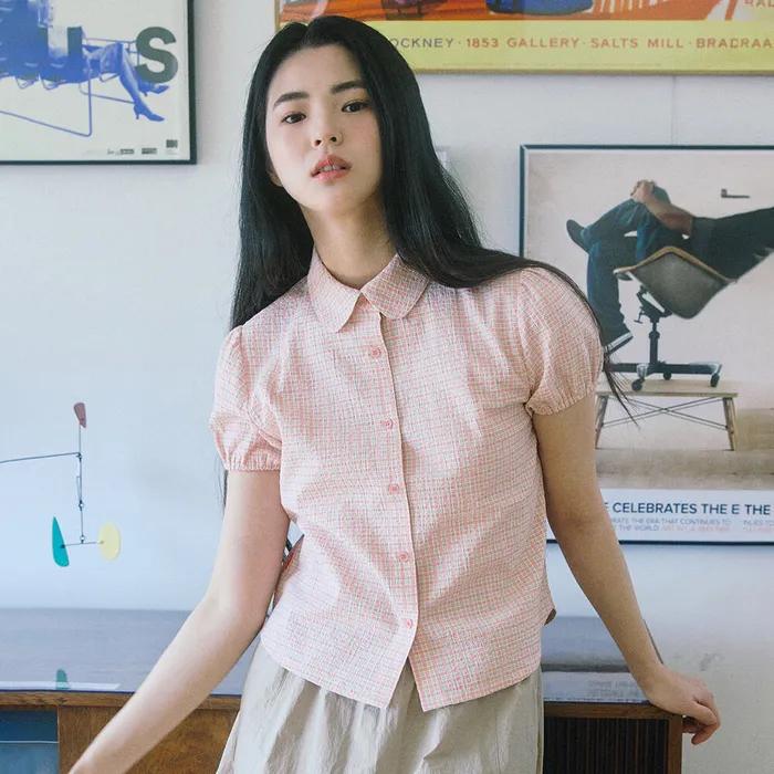 W COMO PUFF SHIRT [CORAL]