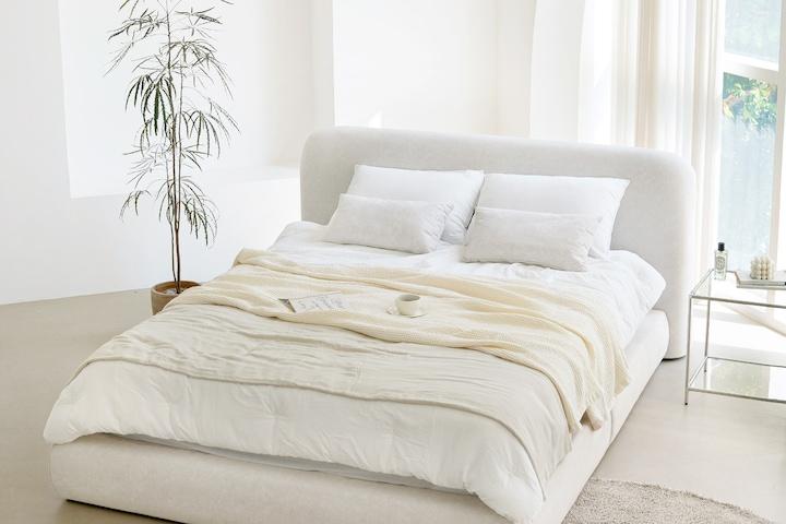 [10%쿠폰] 드레스덴 정품 조야패브릭 호텔식 침대프레임 SS/Q/K/LK/CK(패널추가)