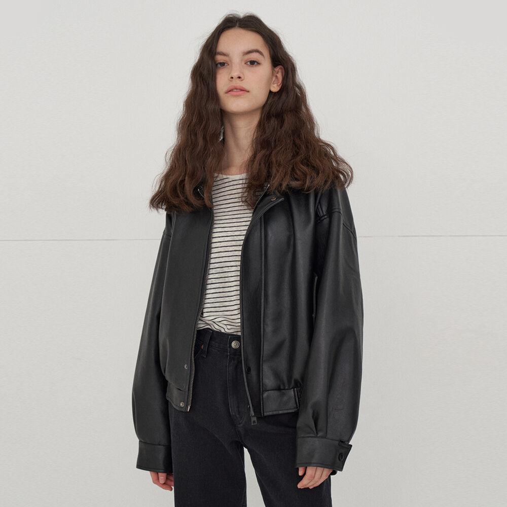 465 VEGAN LEATHER BLOUSON
